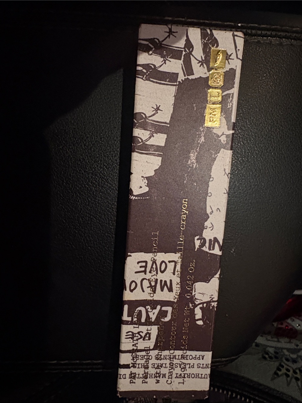 Pat McGrath Black and Gold Eyeliner Pencil Packaging